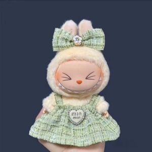 Miu Miu Plush Toy in Green Tweed Outfit! No doll!! Only clothes!